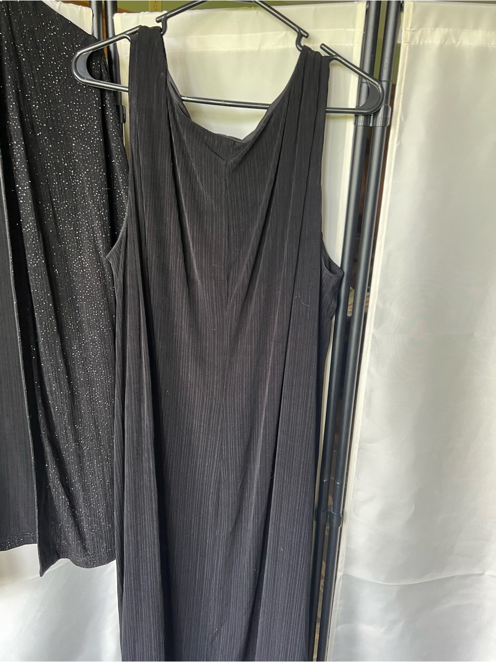 Maggie Barnes 2X Black Pleated Evening Dress and Jacket with Sparkle - Picture 7 of 12